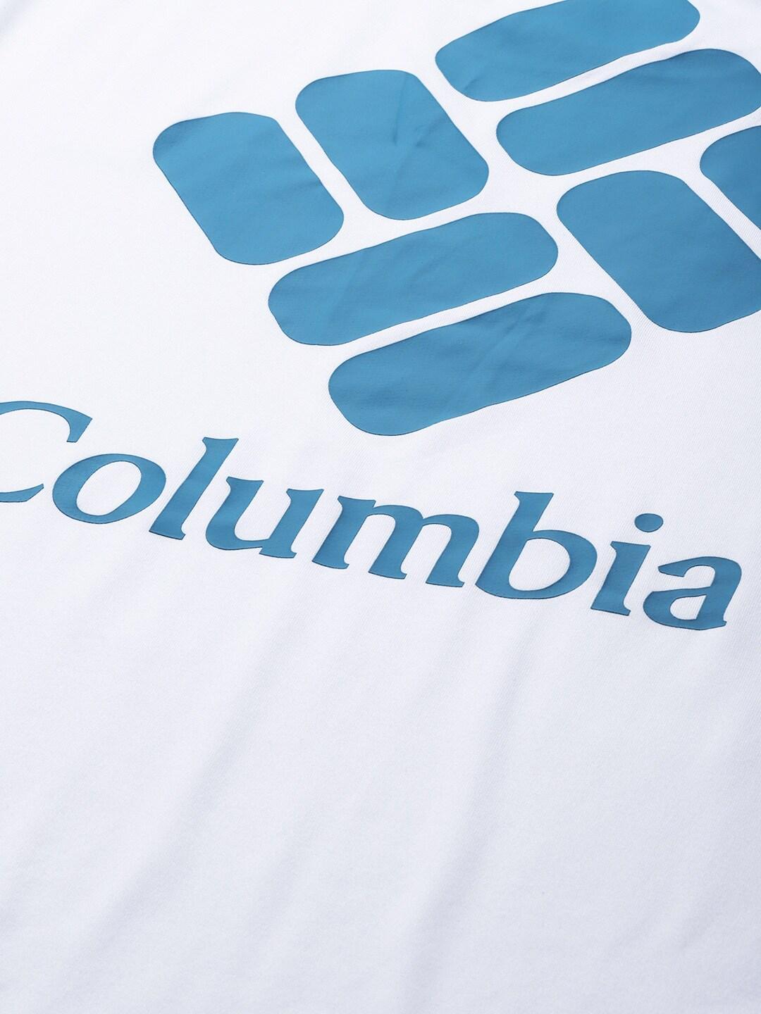Columbia Men White Tech Trail Graphic T-Shirt