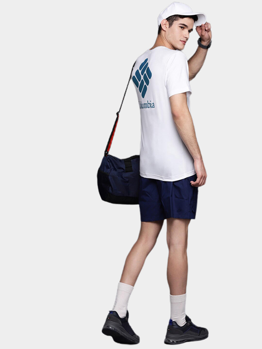 Columbia Men White Tech Trail Graphic T-Shirt