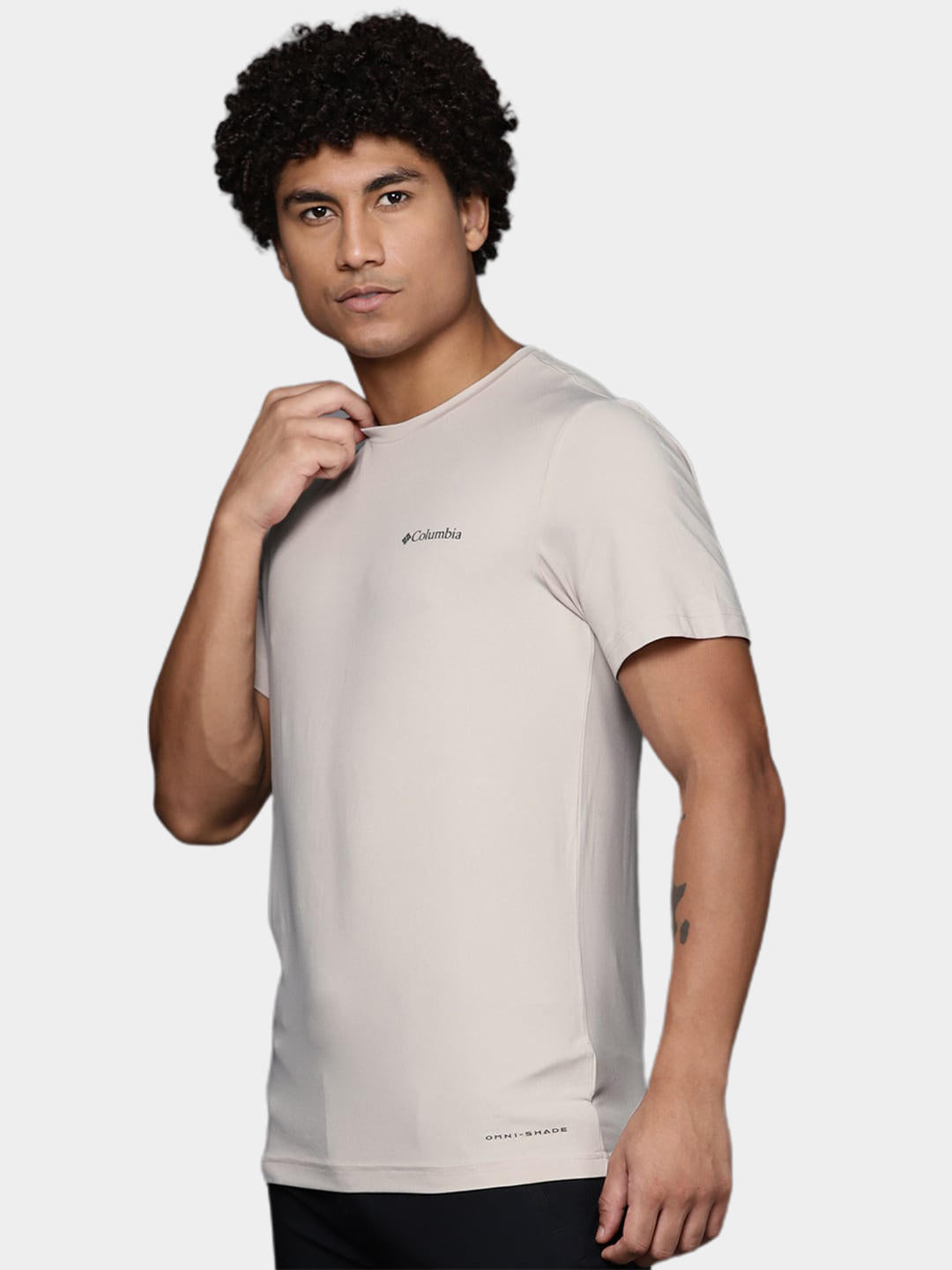 Columbia Men Beige Tech Trail Graphic T-Shirt