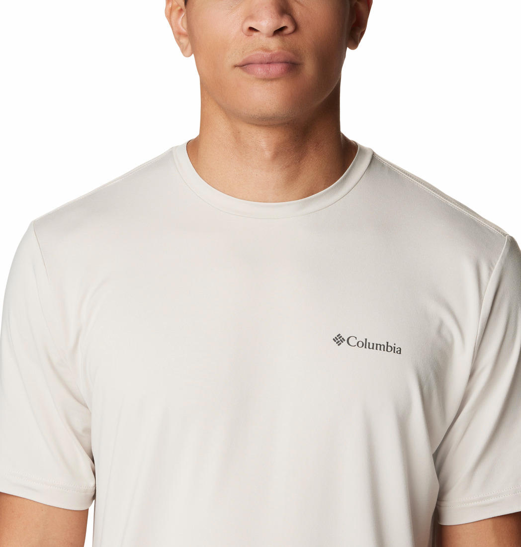 Columbia Men Beige Tech Trail Graphic T-Shirt