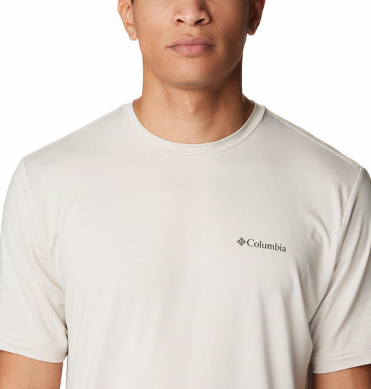 Columbia Men Beige Tech Trail Graphic T-Shirt