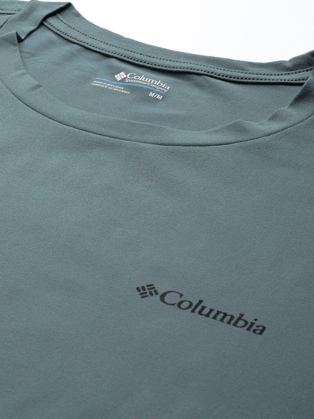 Columbia Men Green Tech Trail Graphic T-Shirt