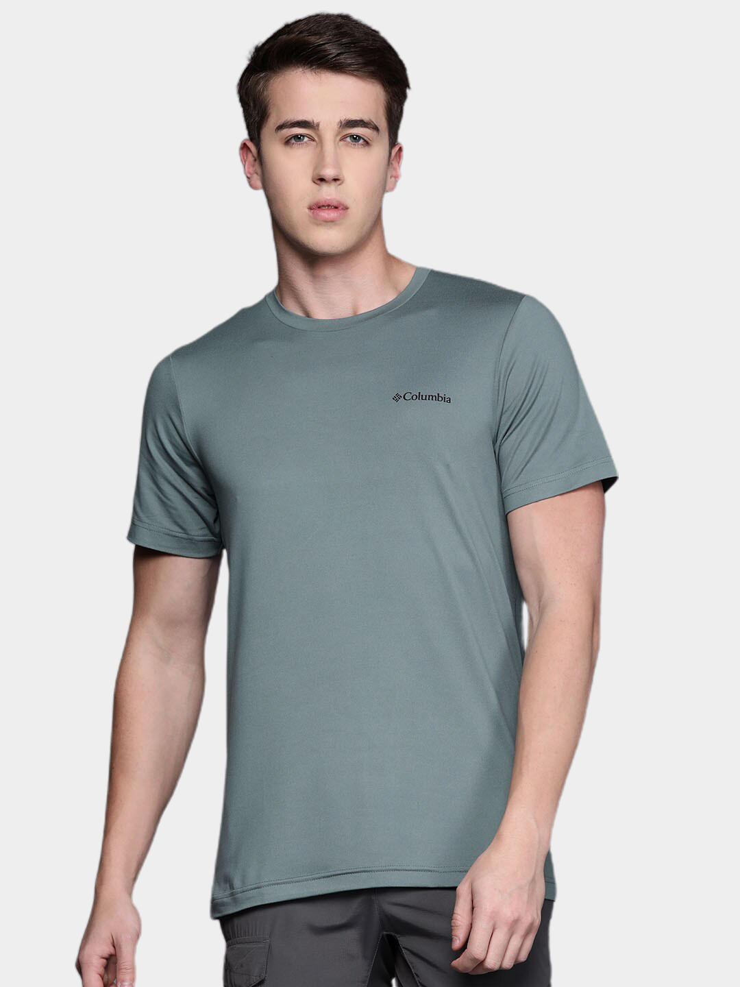 Columbia Men Green Tech Trail Graphic T-Shirt