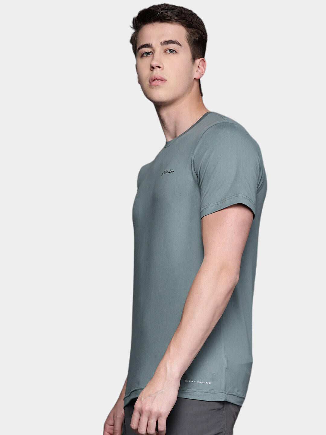 Columbia Men Green Tech Trail Graphic T-Shirt