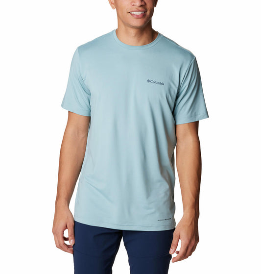 Columbia Men Blue Tech Trail Graphic T-Shirt