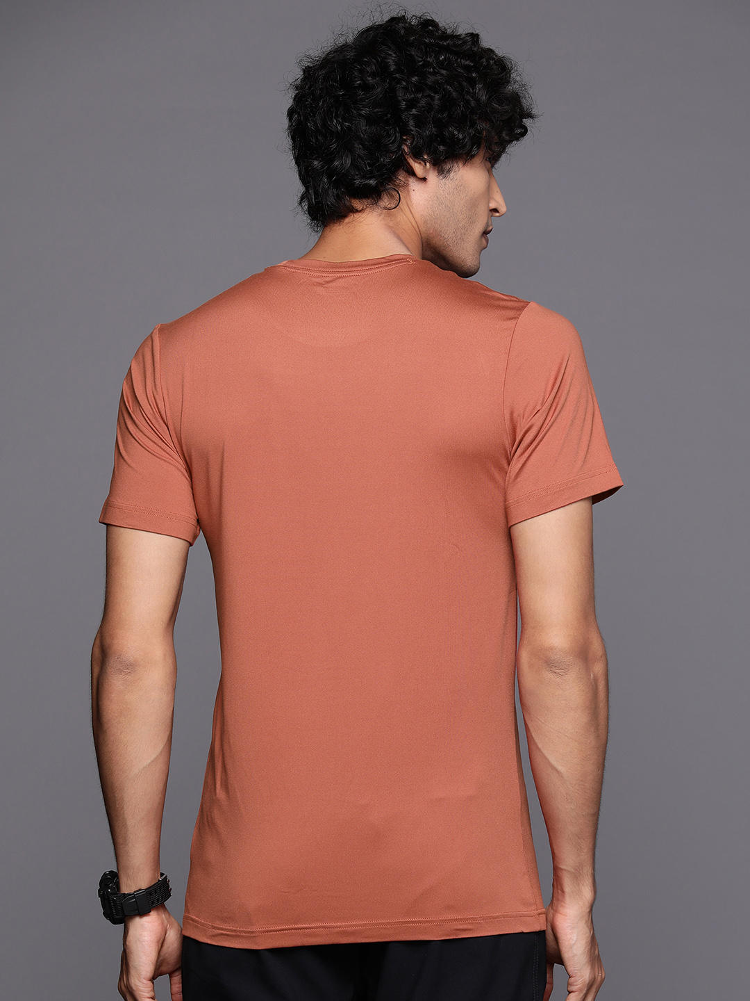 Columbia Men Orange Tech Trail Graphic T-Shirt