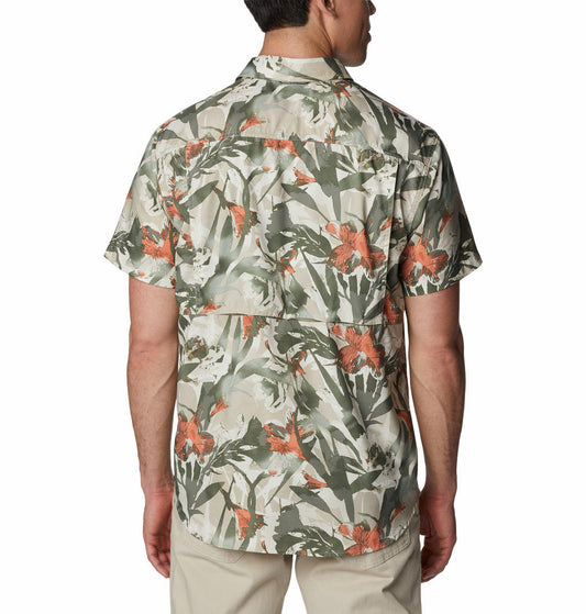 Columbia Men Multi Silver Ridge Utility Lite Novelty Short Sleeve Shirts