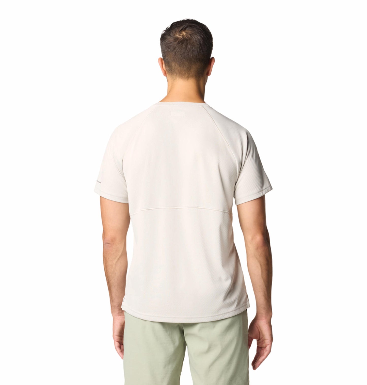 Columbia Mens Beige Omni-Shade Alpine Chill Pro Short Sleeve Crew Tshirt