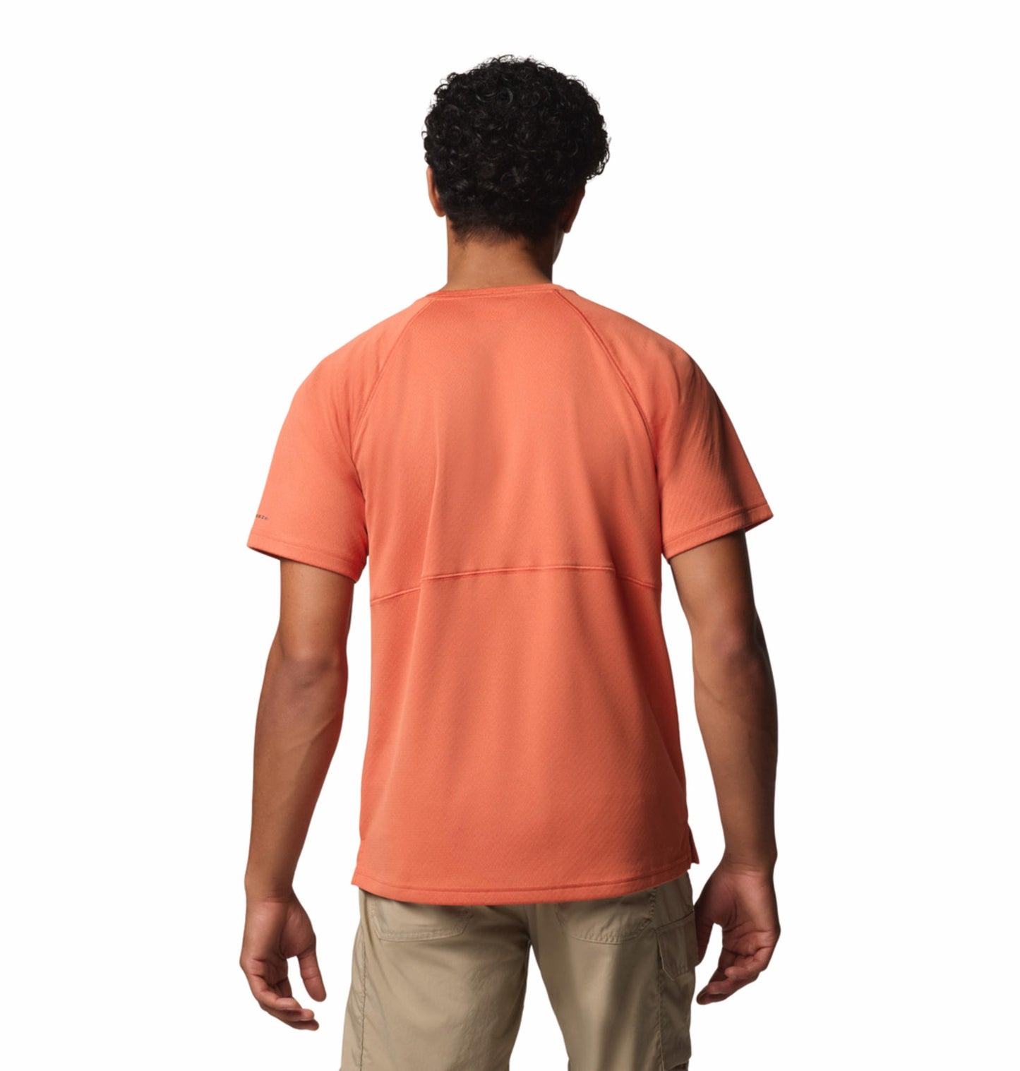 Columbia Mens Orange Omni-Shade Alpine Chill Pro Short Sleeve Crew Tshirt