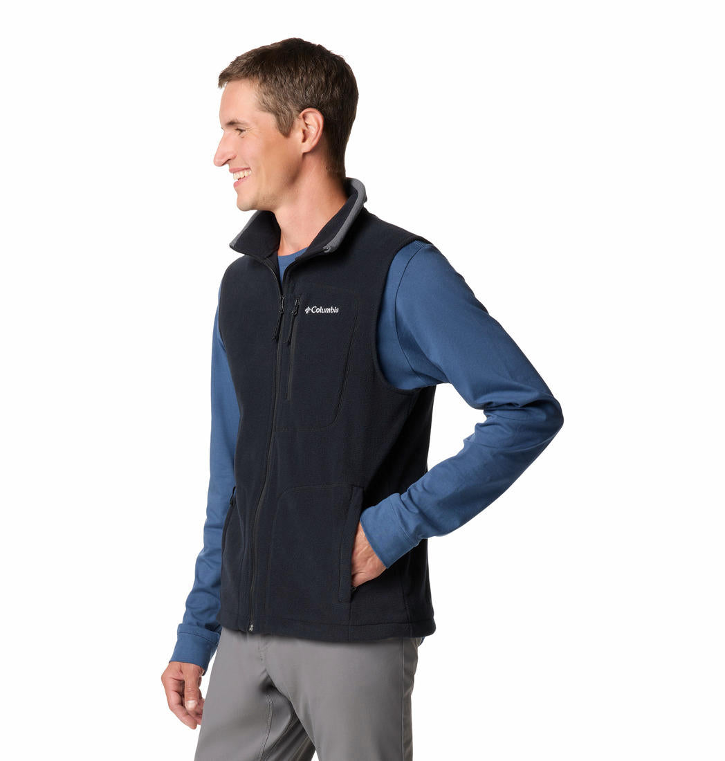 Columbia Mens Black Fast Trek Fleece Vest