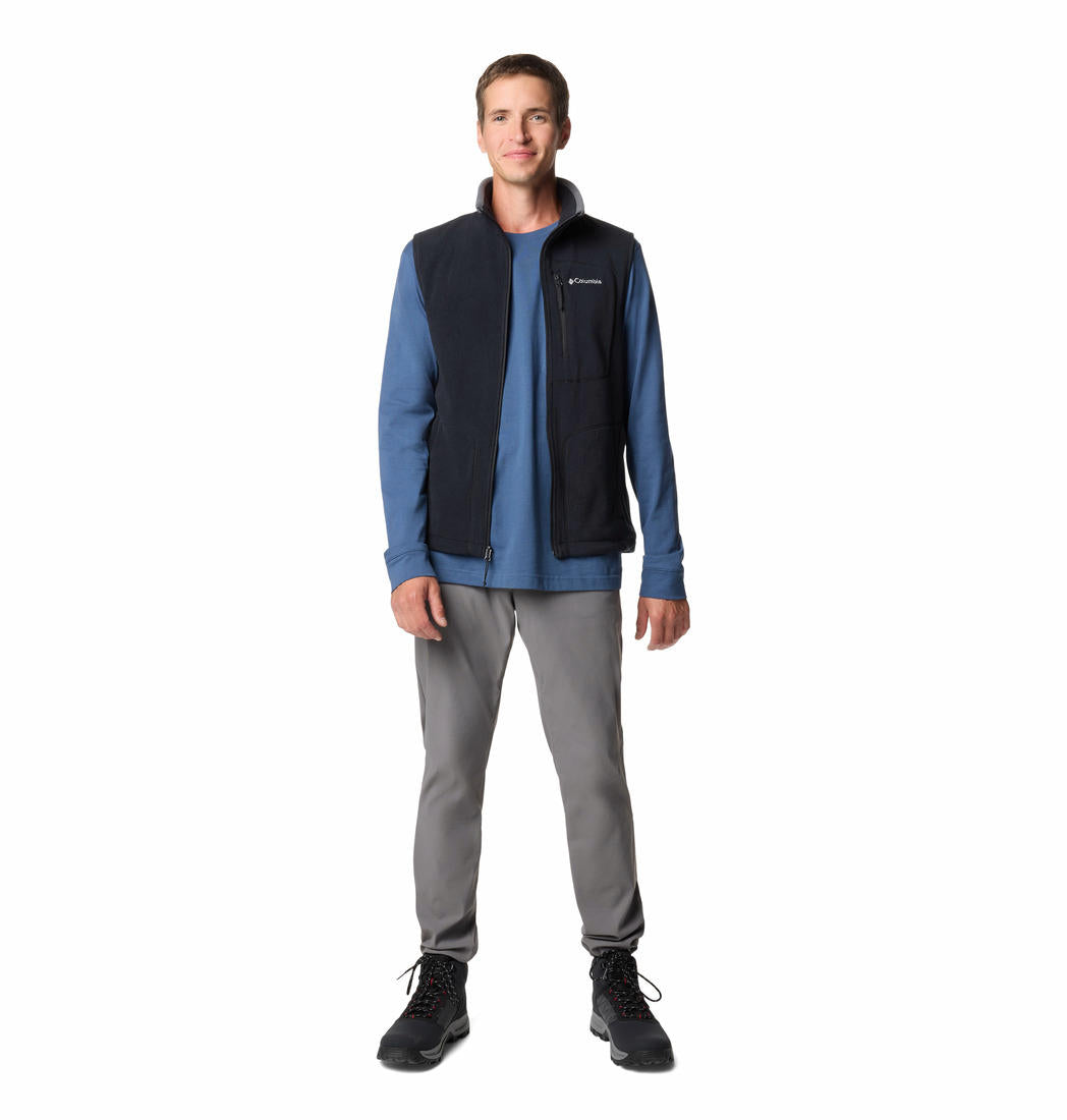 Columbia Mens Black Fast Trek Fleece Vest