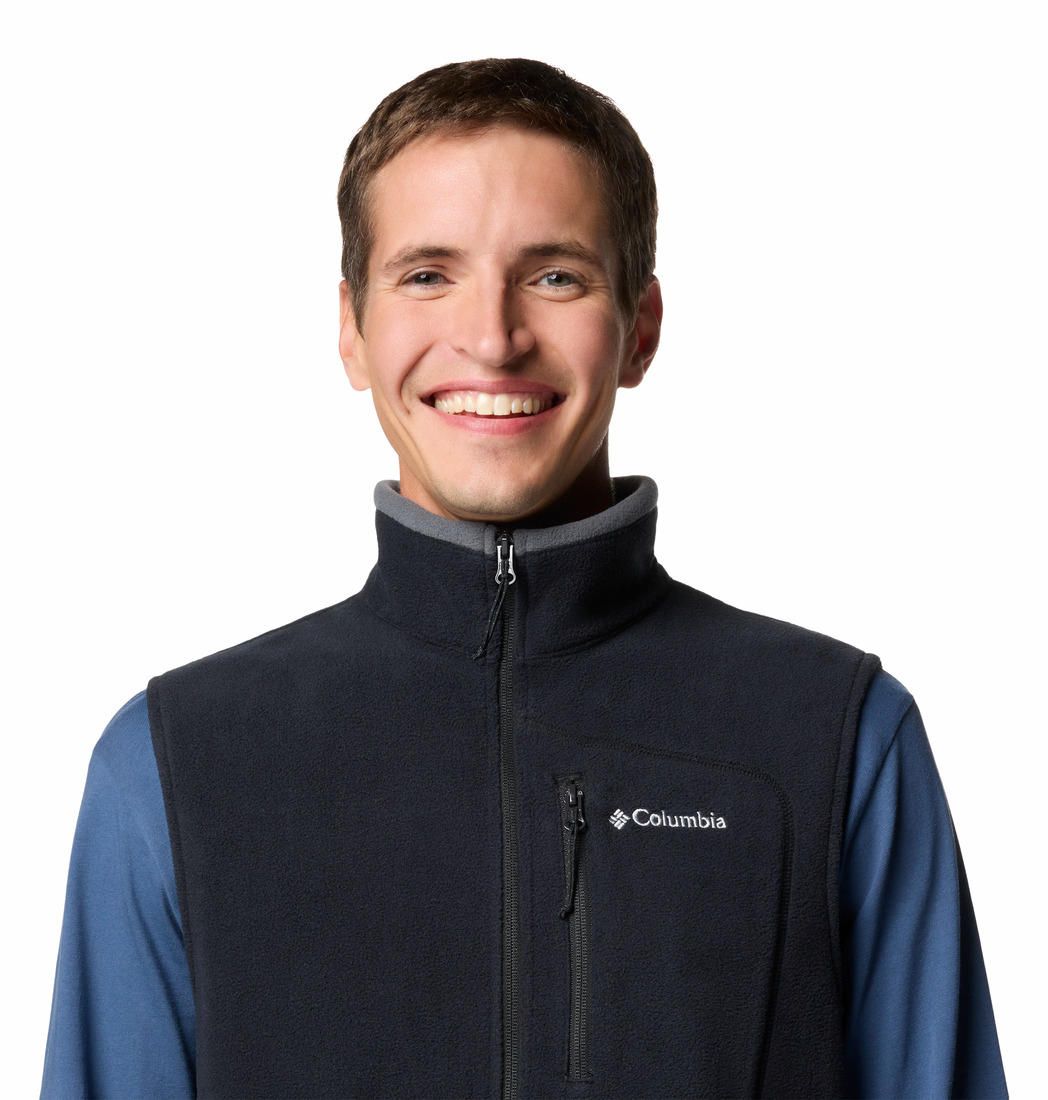 Columbia Mens Black Fast Trek Fleece Vest