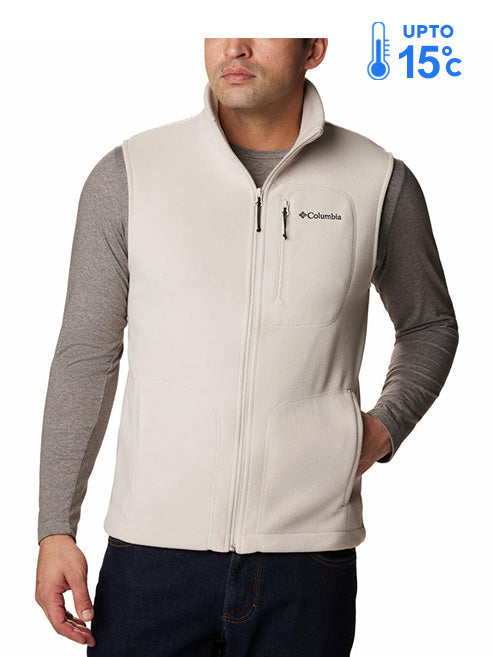 Columbia Men Brown Fast Trek Fleece Vest