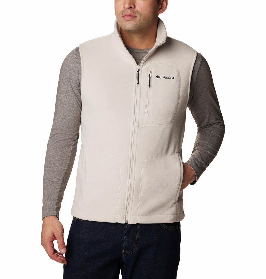 Columbia Men Brown Fast Trek Fleece Vest