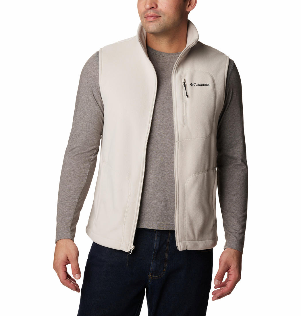 Columbia Men Brown Fast Trek Fleece Vest