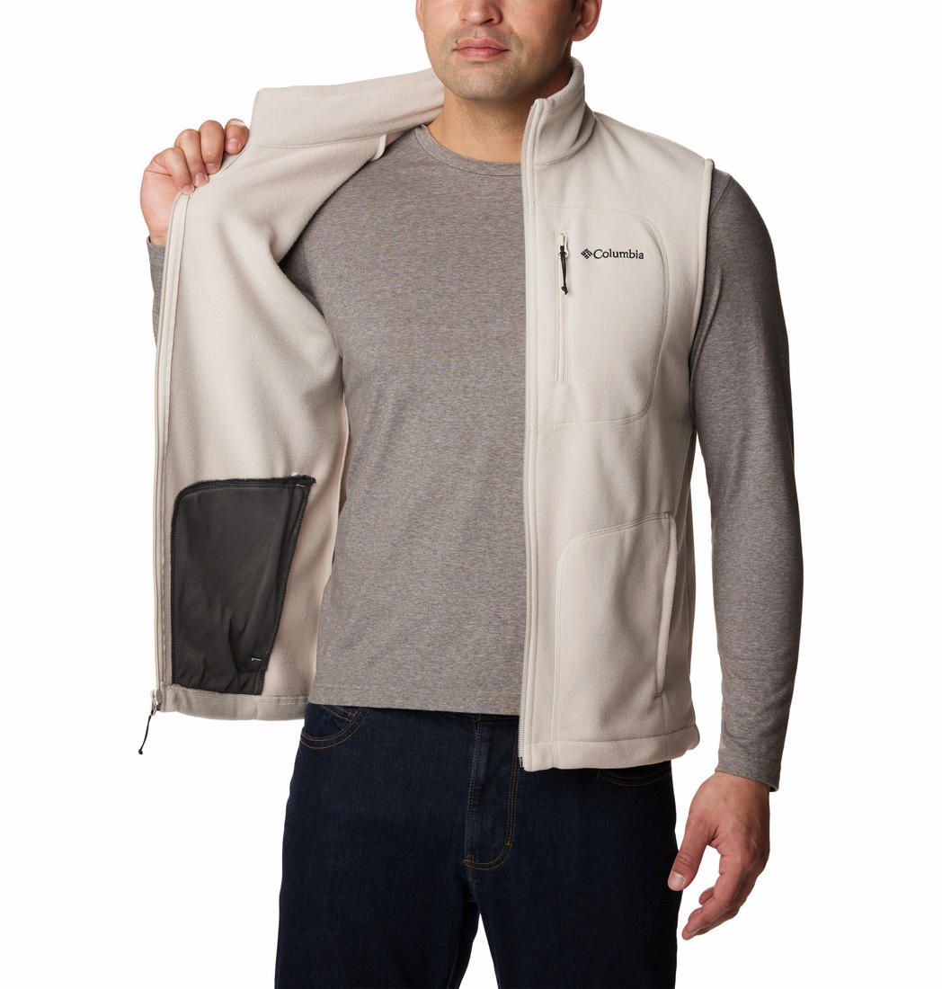 Columbia Men Brown Fast Trek Fleece Vest