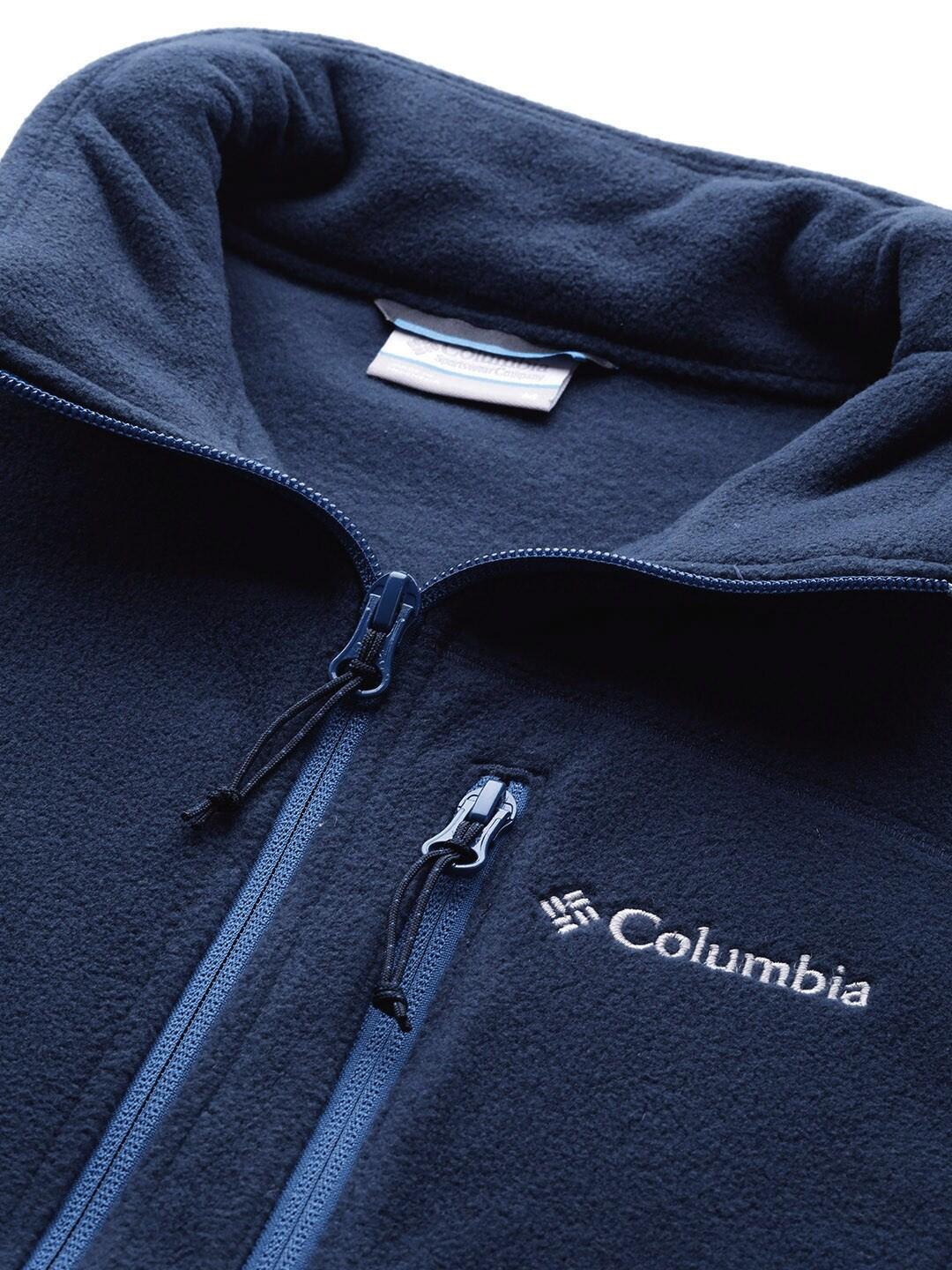 Columbia Men Blue Fast Trek Fleece Vest