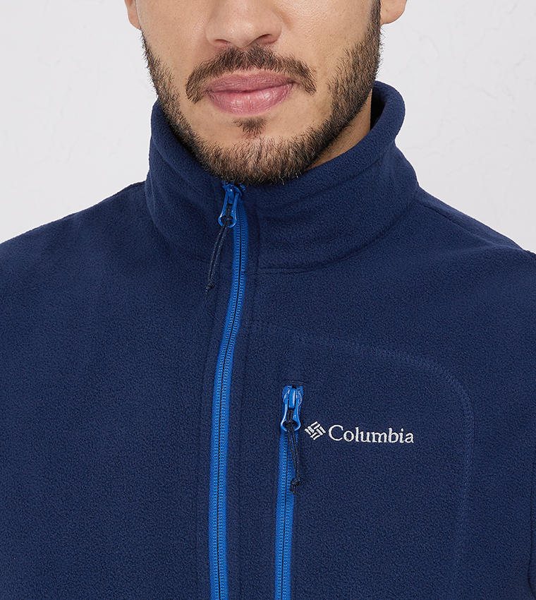 Columbia Mens Blue Fast Trek Fleece Vest