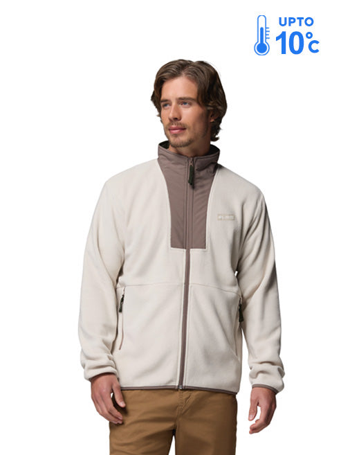 Columbia Men Beige MTR Sequoia Grove II Fleece Jacket