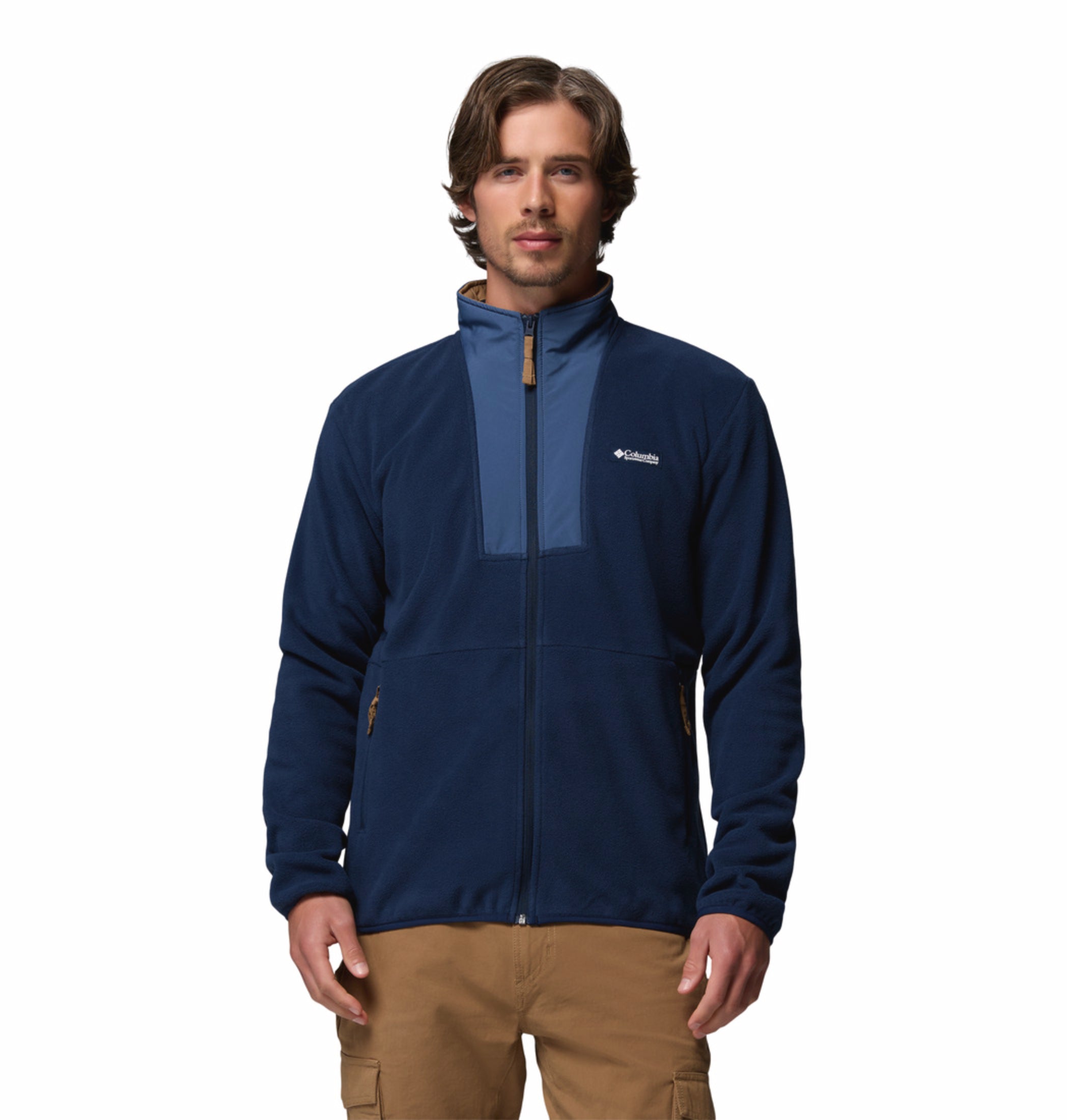 mens blue mtr sequoia grove ii fleece jacket