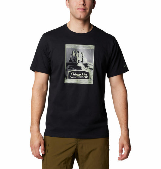 Columbia Mens Black CSC Seasonal Logo Tee