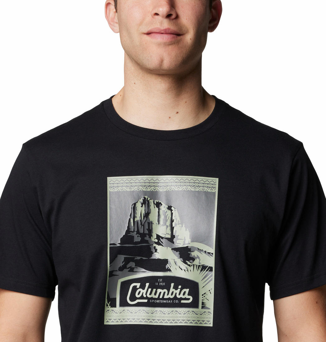 Columbia Mens Black CSC Seasonal Logo Tee