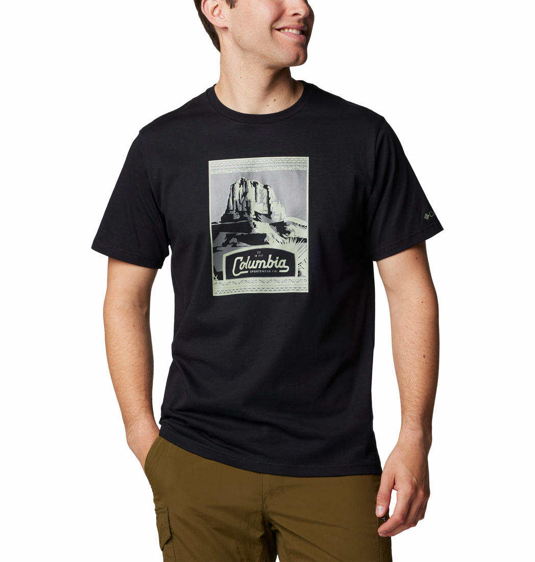 Columbia Mens Black CSC Seasonal Logo Tee