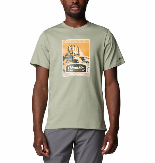 Columbia Mens Green CSC Seasonal Logo Tee