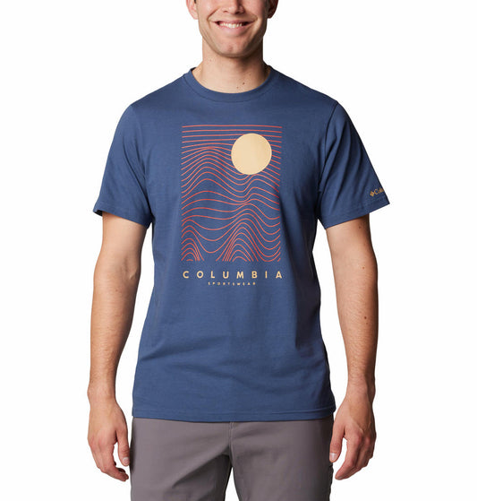 Columbia Mens Blue CSC Seasonal Logo Tee
