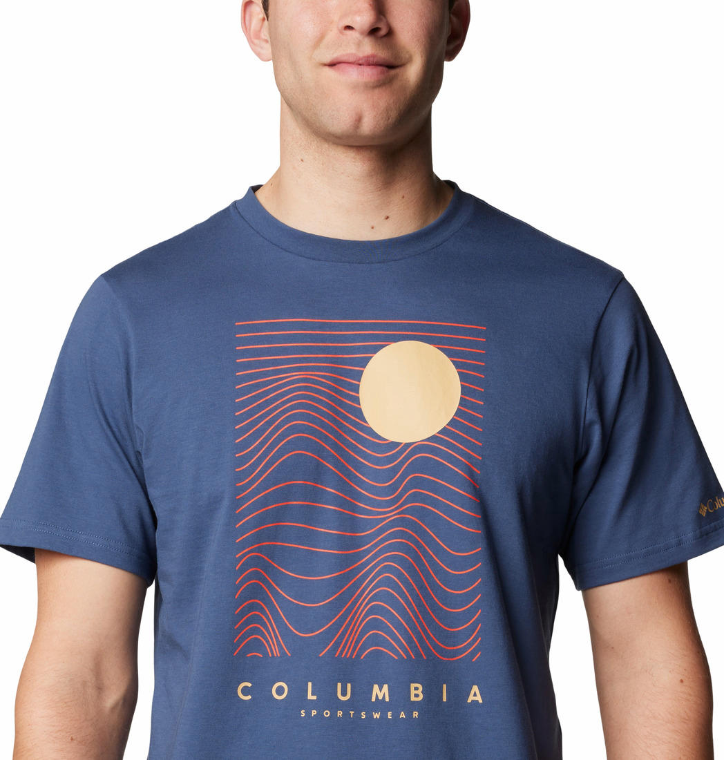 Columbia Mens Blue CSC Seasonal Logo Tee