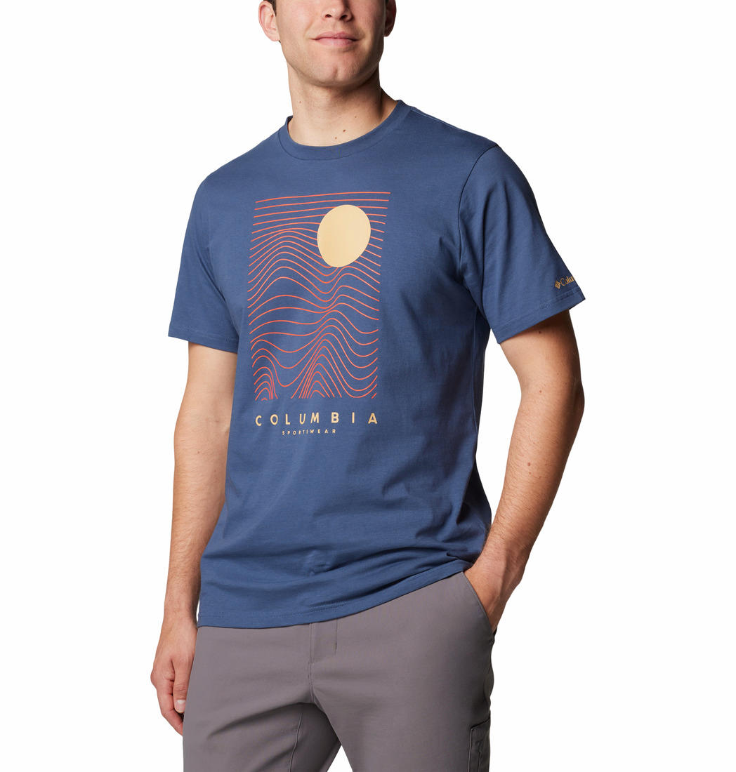 Columbia Mens Blue CSC Seasonal Logo Tee