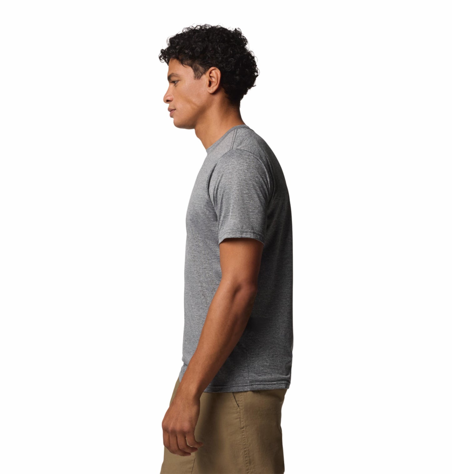 Columbia Mens Grey Omni-Wick Hike Crew Tshirt