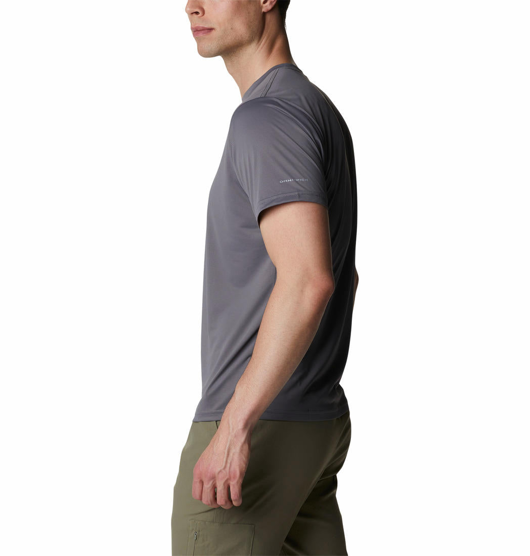 Columbia Mens Grey Hike Crew Tshirt