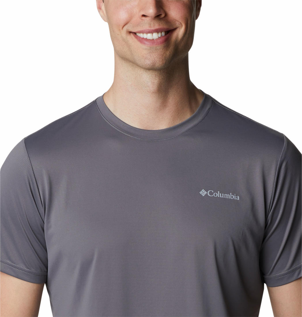 Columbia Mens Grey Hike Crew Tshirt