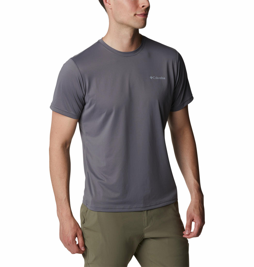 Columbia Mens Grey Hike Crew Tshirt