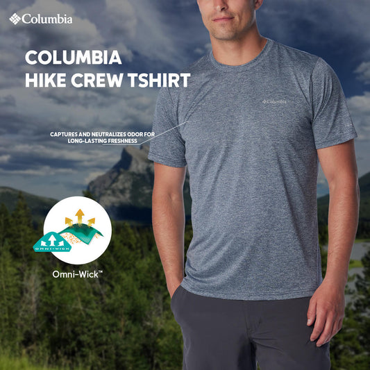 Columbia Mens Blue Hike Crew Tshirt