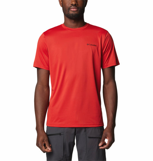 Columbia Mens Red Hike Crew Tshirt
