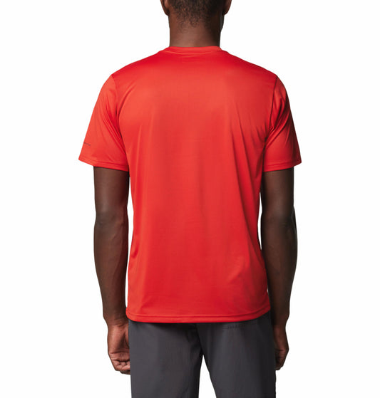 Columbia Mens Red Hike Crew Tshirt