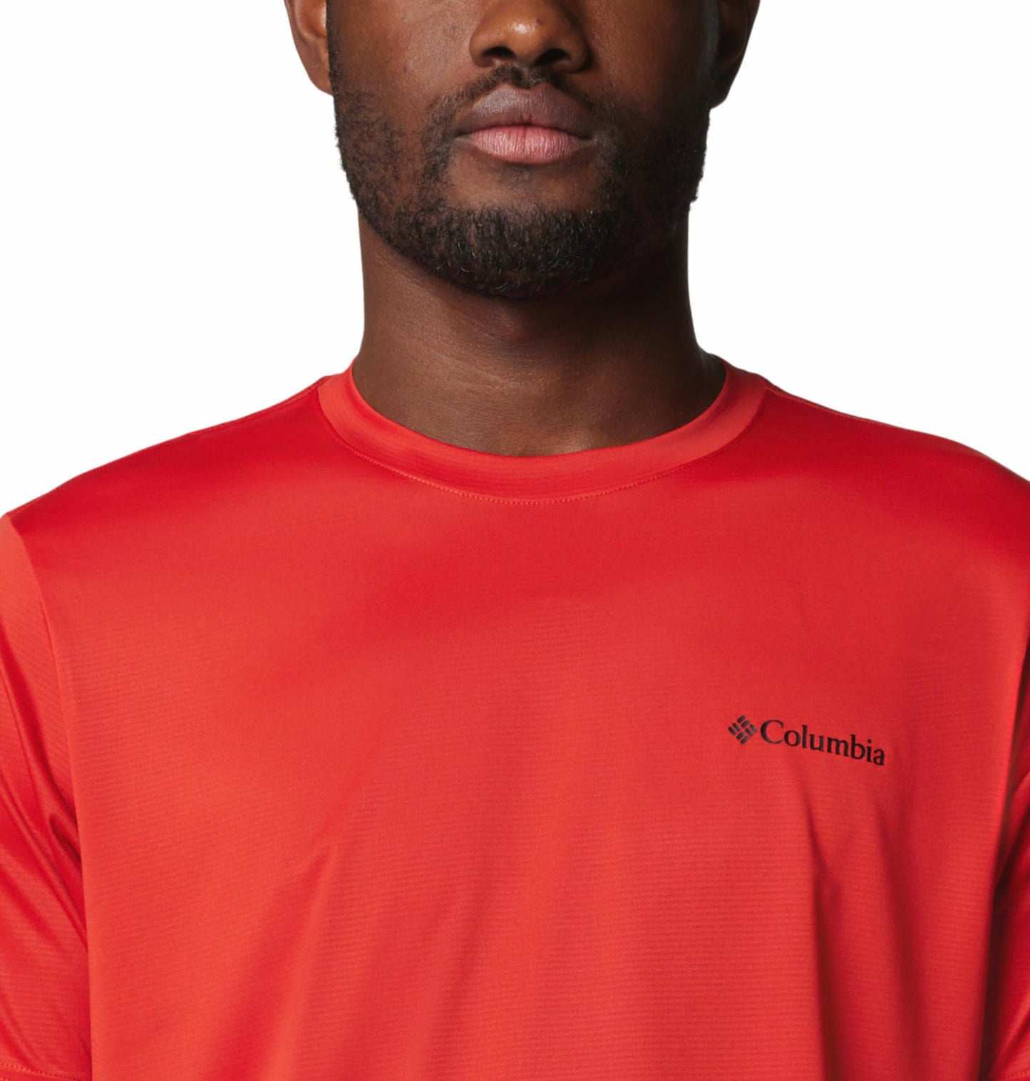 Columbia Mens Red Hike Crew Tshirt