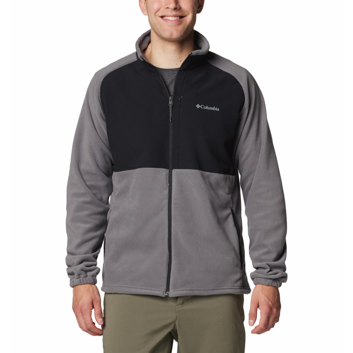 Columbia Men Grey Sage Peak Fleece Jacket