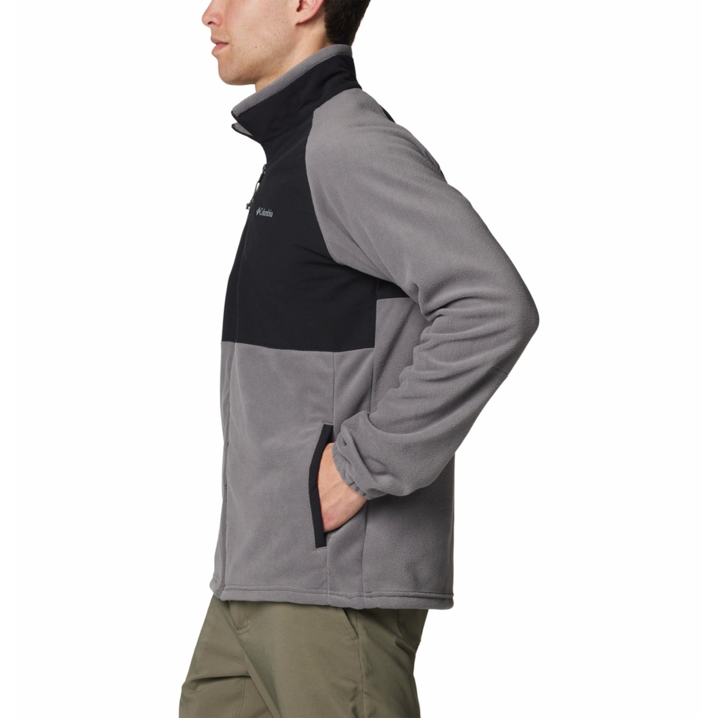 Columbia Men Grey Sage Peak Fleece Jacket