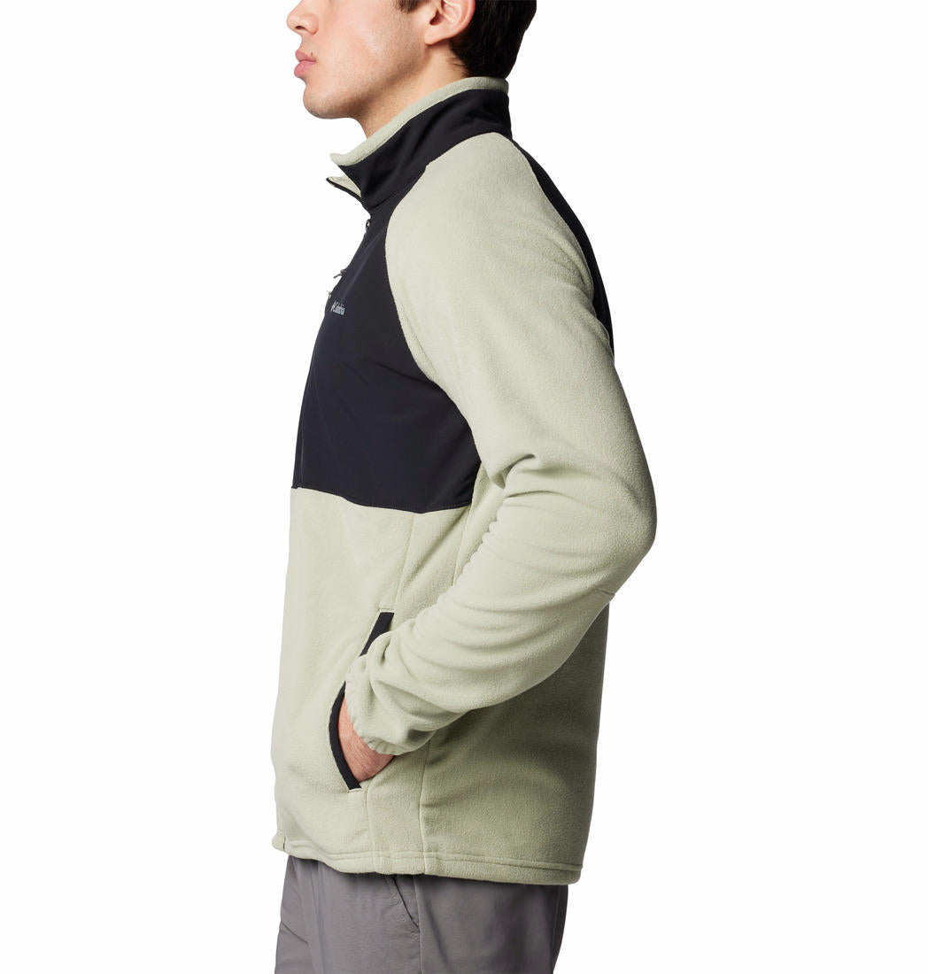 Columbia Mens Green Sage Peak Full Zip Fleece Jacket