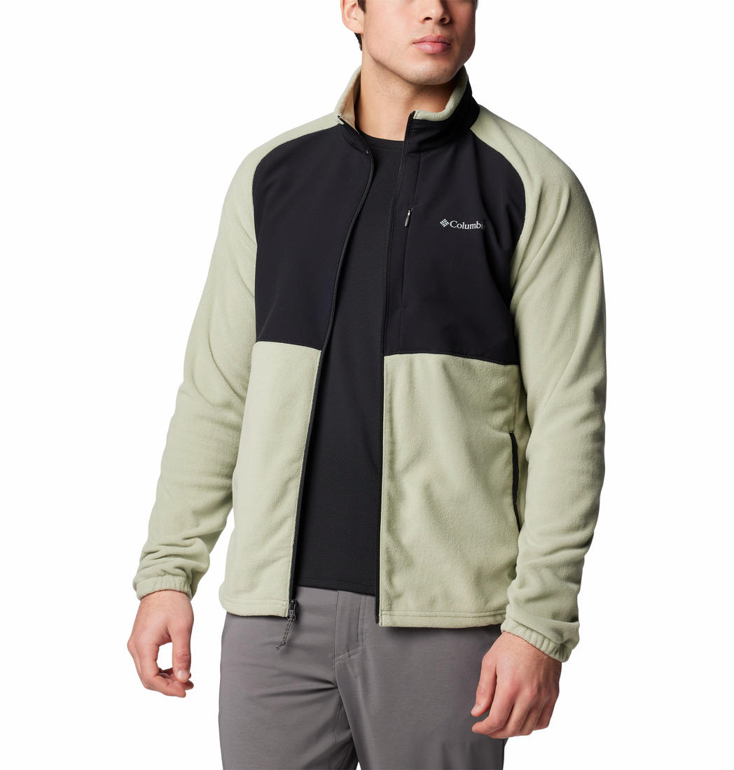 Columbia Mens Green Sage Peak Full Zip Fleece Jacket