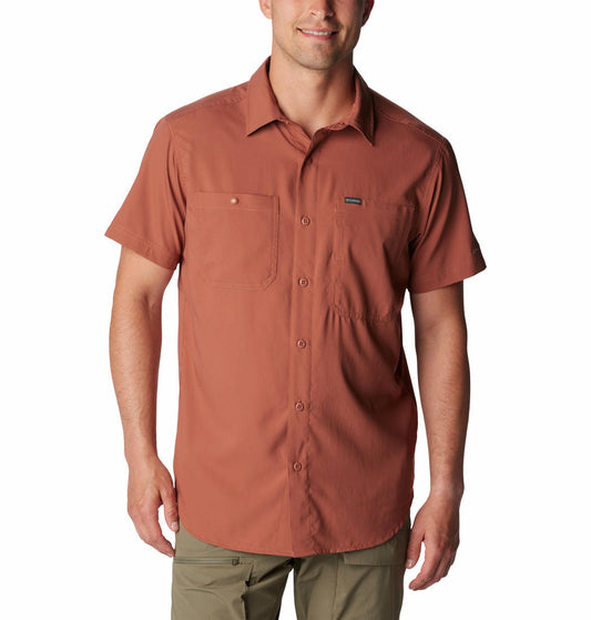 Columbia Men Brown Columbia Men Silver Ridge Utility Lite Short Sleeve Shirt