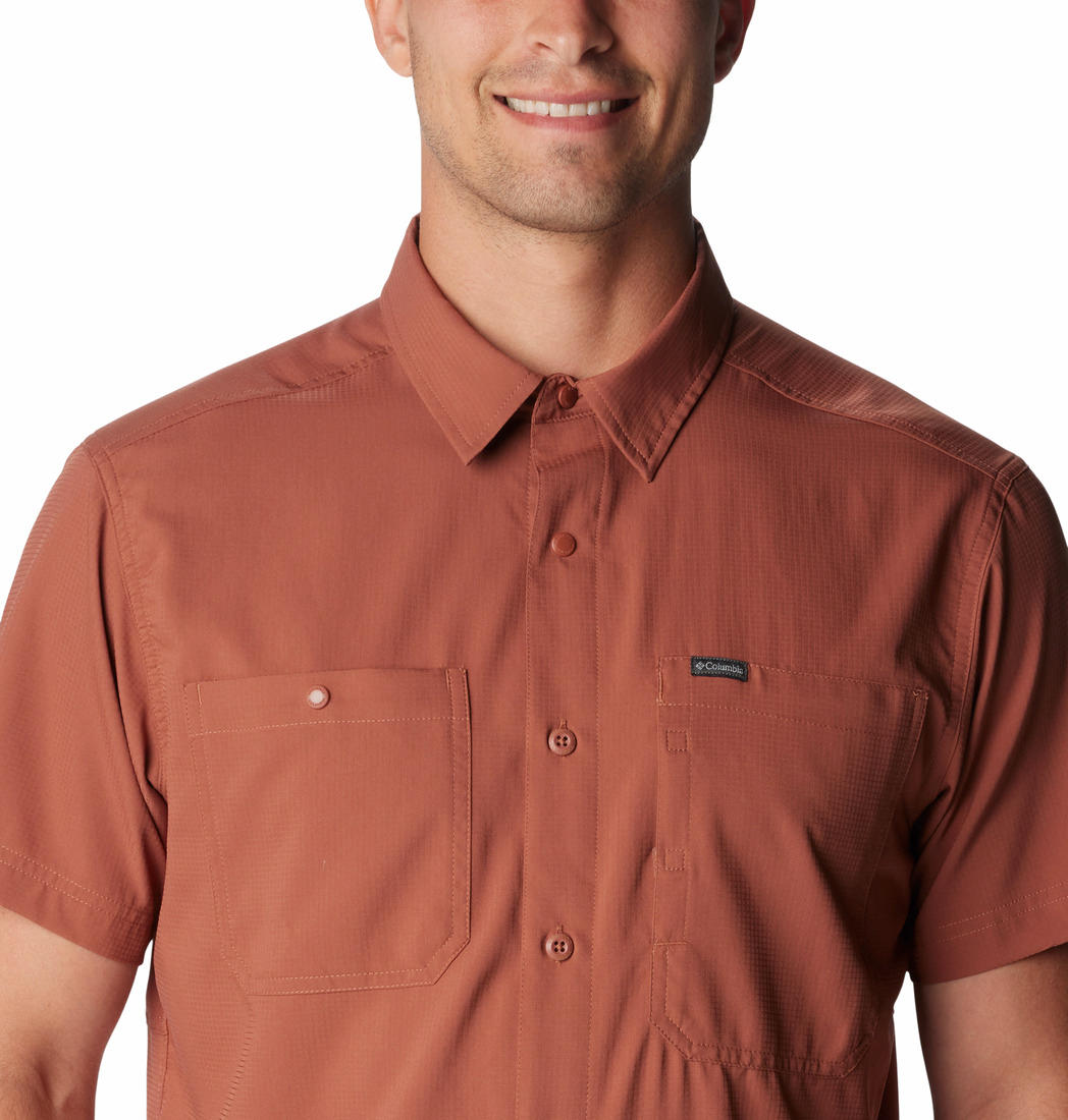 Columbia Men Brown Columbia Men Silver Ridge Utility Lite Short Sleeve Shirt
