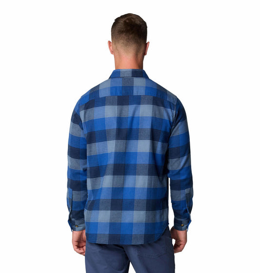 Columbia Men Blue Cornell Woods Flannel Long Sleeve Shirt