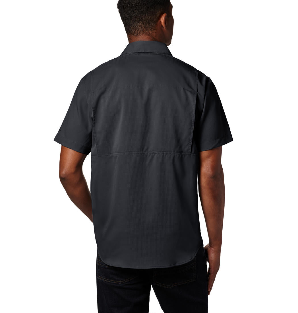 Columbia Men Black Silver Ridge Lite Short Sleeve Shirt