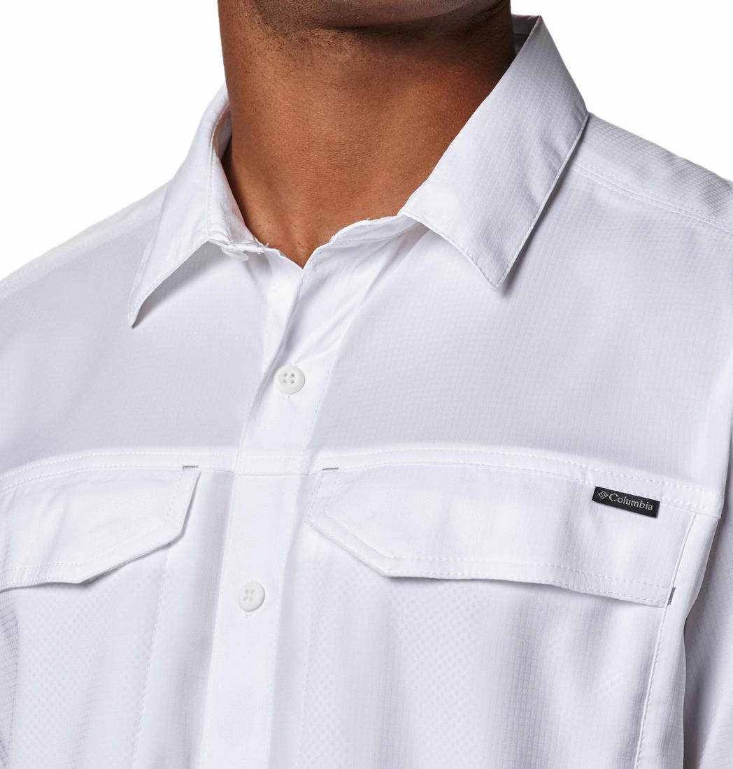 Columbia Men White Silver Ridge Lite Short Sleeve Shirt