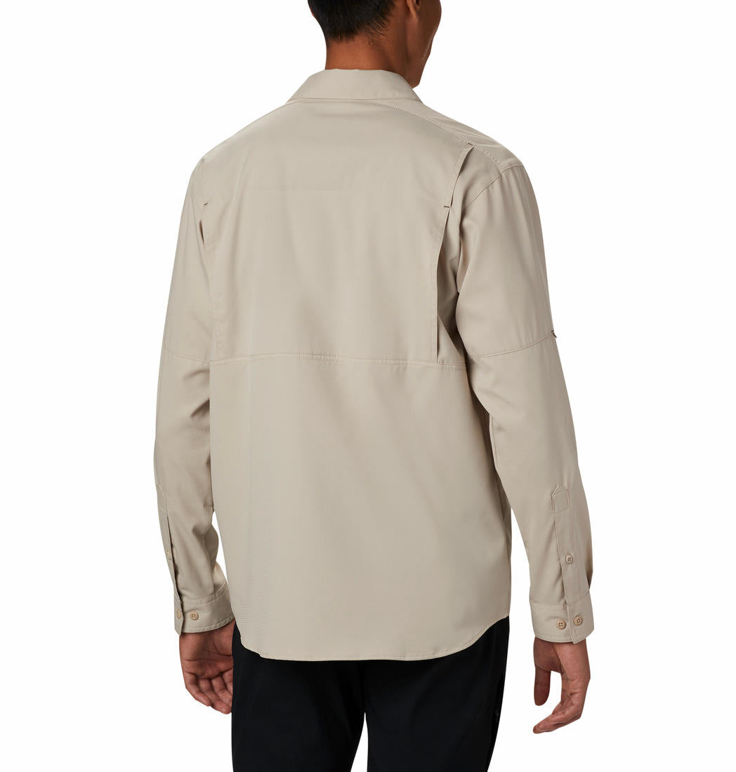 Columbia Men White Omni-Wick Silver Ridge Lite Long Sleeve Shirt