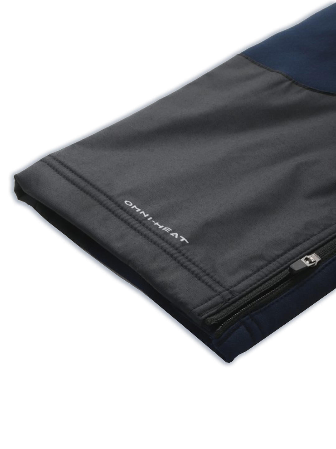 A Men Wearing Columbia Men Blue Vast Canyon Omni-Heat Infinity Softshell Pant